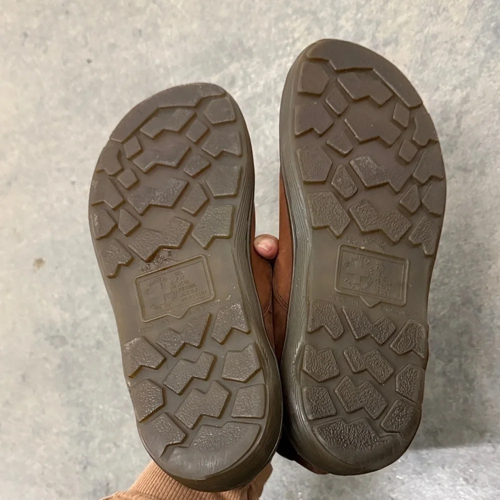 Dr. Martens Rare Vintage Brown Leather Buckle Loafers